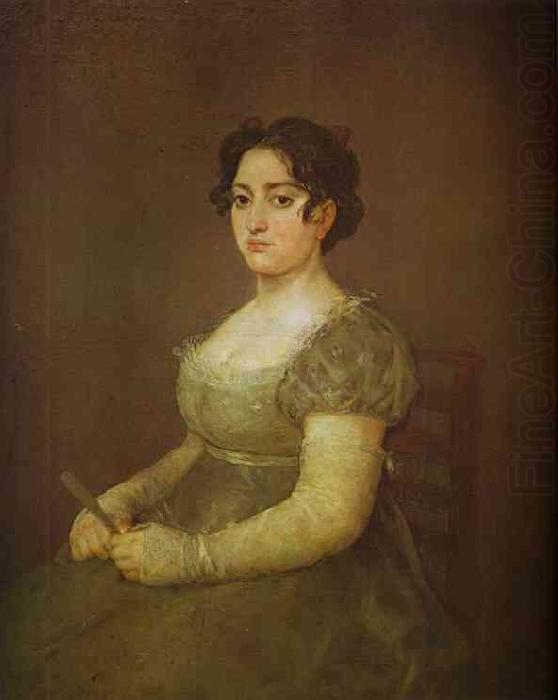 Francisco Jose de Goya Woman with a Fan china oil painting image